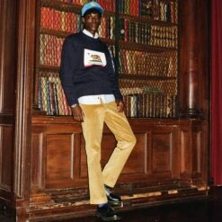 Men's Ultra Wide-Wale Corduroy Trousers -Modern Outfit Shop color gold 4 c995470c 2f70 4fe0 9138 bb026908ac52