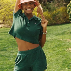 Women's Terry Cloth Shorts 26 Women's Terry Cloth Shorts -Modern Outfit Shop color green 5