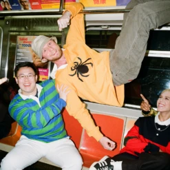 Hockney Stripe #1 Rugby -Modern Outfit Shop color green blue stripe 4