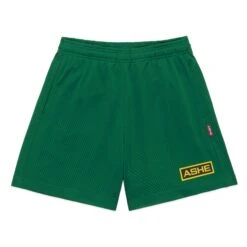 Ashe Sport Logo Mesh Short -Modern Outfit Shop color green soweto 1