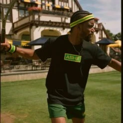 Ashe Sport Logo Mesh Short -Modern Outfit Shop color green soweto 3