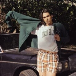 Rowing Blazers Collegiate Tee -Modern Outfit Shop color heather gray green 3