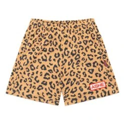 Ashe Sport Logo Mesh Short -Modern Outfit Shop color leopard 1