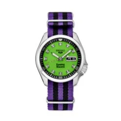 Rowing Blazers X Seiko 5 Sports Watch (Limited Edition 2022) -Modern Outfit Shop color lime 2