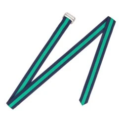 Extra-long Grosgrain Belt -Modern Outfit Shop color navy green 2