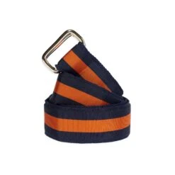 Extra-long Grosgrain Belt -Modern Outfit Shop color navy orange 1