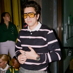 Hockney Stripe #2 Rugby -Modern Outfit Shop color navy pink 4