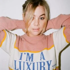 Gyles & George Women's "I'm A Luxury" Sweater 32 Gyles & George Women's "I'm A Luxury" Sweater -Modern Outfit Shop color pink 11 6e501ad6 f339 4f93 8a6b d8ed2805c7b5