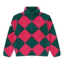 Harlequin Deep-Pile Sherpa "Jockey" Fleece 25 Harlequin Deep-Pile Sherpa "Jockey" Fleece -Modern Outfit Shop color pink green 1 4698b639 f7eb 4012 8cdc de7f48304833