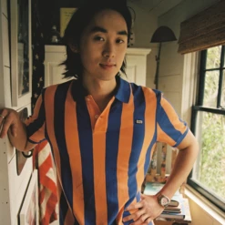 Yarn-Dye 1992 Games Polo 24 Yarn-Dye 1992 Games Polo -Modern Outfit Shop color purple orange 3