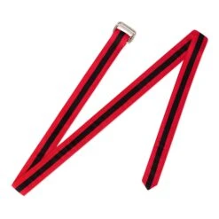 Extra-long Grosgrain Belt -Modern Outfit Shop color red black 2