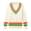 Wool Cricket Sweater -Modern Outfit Shop color red yellow green 1