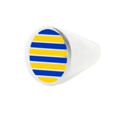 Jessica Biales Yellow And Blue Collegiate Signet Ring 5 Jessica Biales Yellow And Blue Collegiate Signet Ring -Modern Outfit Shop color silver 1 5964a8c3 c812 4bf8 a5aa 1c2d7fb2bd2d