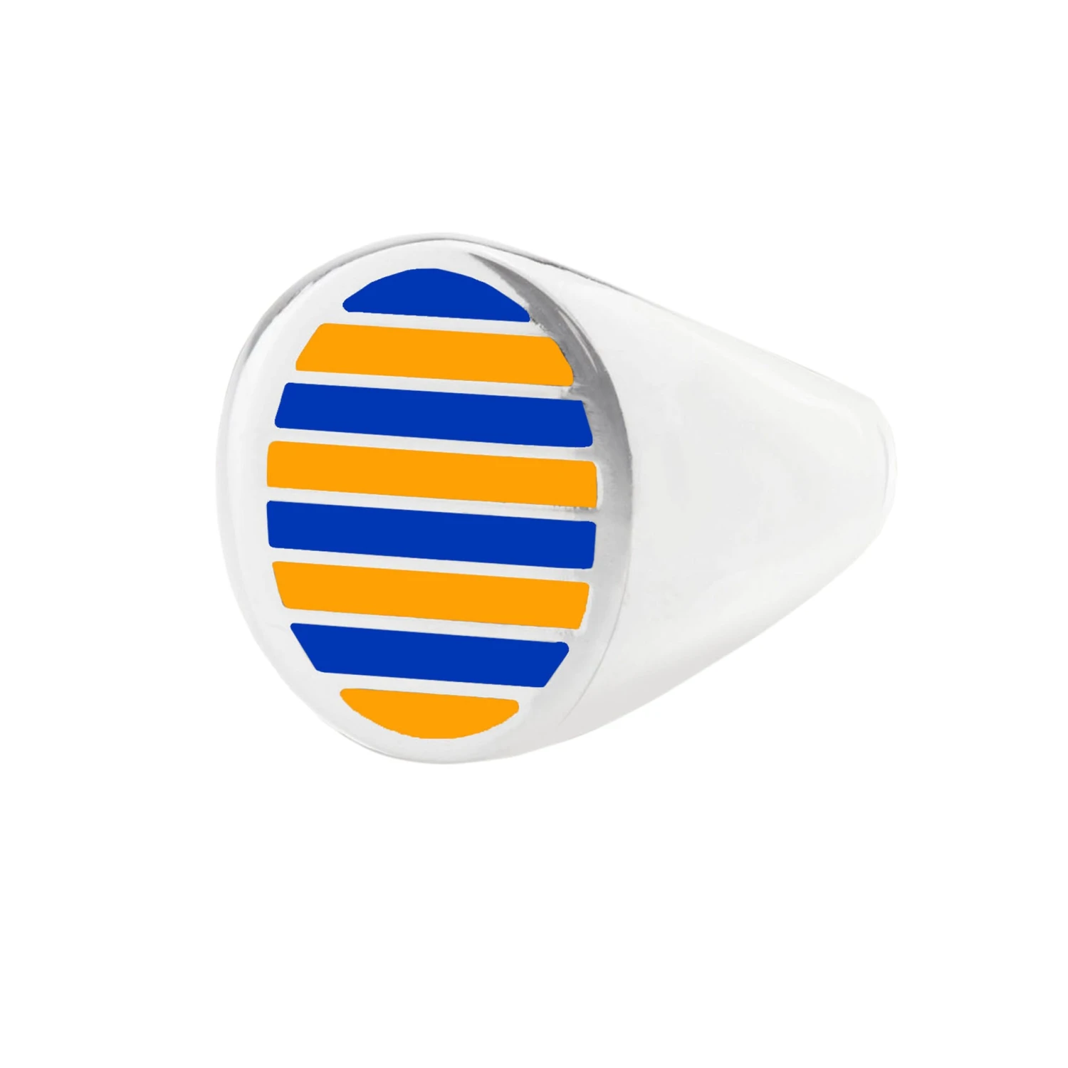 Jessica Biales Gold And Blue Collegiate Signet Ring 4 Jessica Biales Gold And Blue Collegiate Signet Ring - Image 2