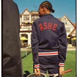 Arthur Ashe Champions Warm-Up Jacket -Modern Outfit Shop color u s a 7