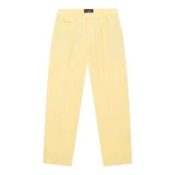 Men's Pleated Relaxed Fit Cotton Twill Trousers -Modern Outfit Shop color yellow 3 6d8efcbf 94ba 4333 95c0 d249330579f5