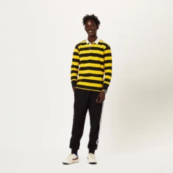 Hockney Stripe #1 Rugby -Modern Outfit Shop color yellow black stripe 3