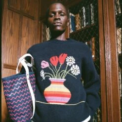 Rowing Blazers X J.Stark Woodbine Tote Bag -Modern Outfit Shop color zig zag 3