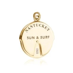 Nantucket Spinner Charm -Modern Outfit Shop gold Nantucket spinner sun surf cisco charm jet set candy