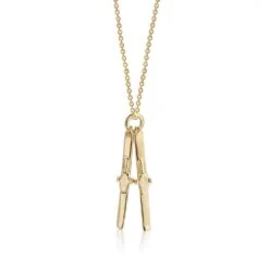Modern Outfit Shop -Modern Outfit Shop gold ski charm necklace jet set candy